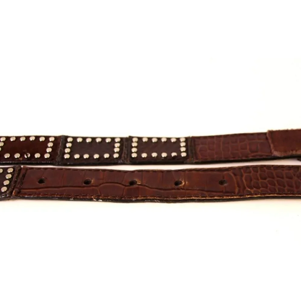 Michael Kors STUDS CROCO BROWN GENUINE LEATHER 1